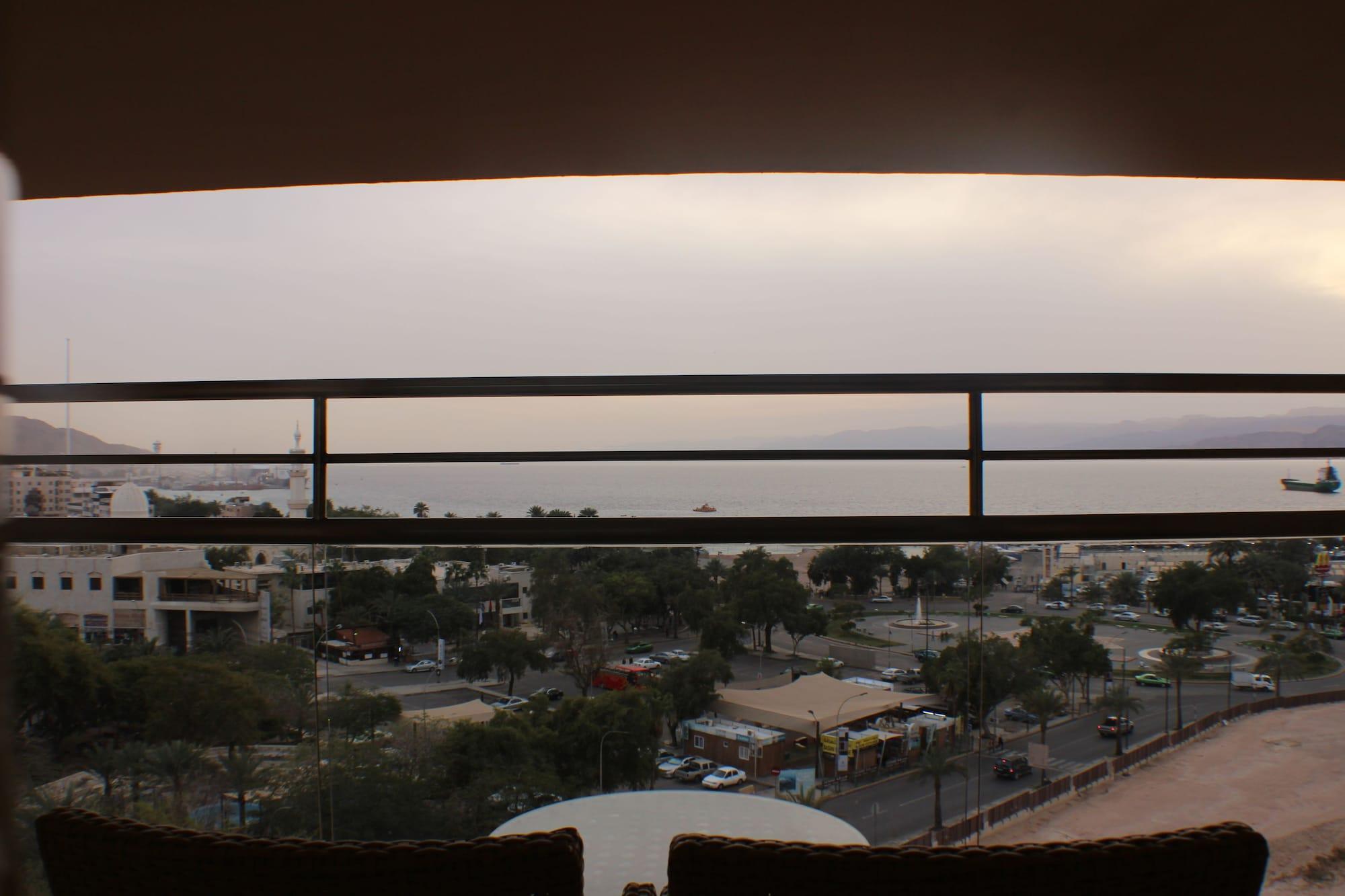 Doubletree By Hilton Hotel Aqaba Exterior photo View of the Dead Sea from the Dead Sea Hotel